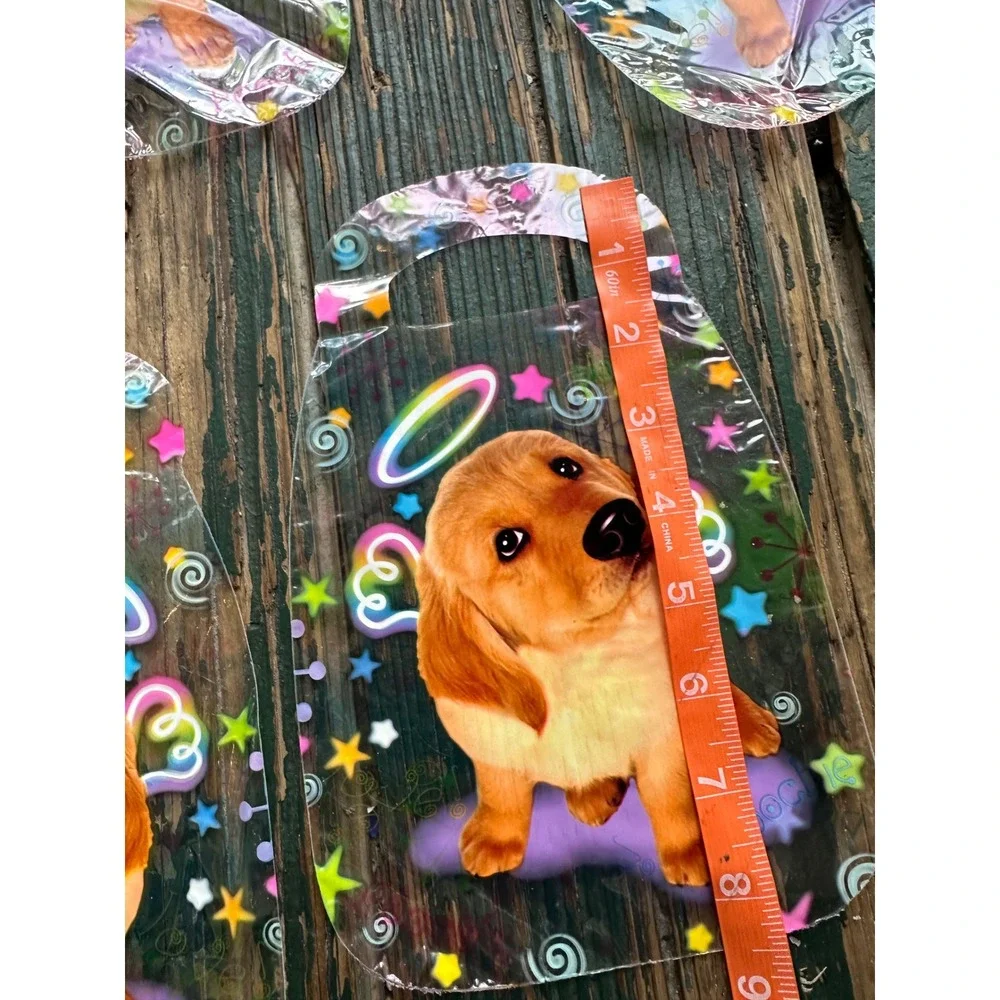 Lisa frank 5pc Poochie Puppy Angel Gift Bags Y2K Golden Retriever Vintage